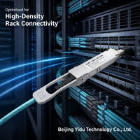 جهاز إرسال واستقبال ألياف بصرية أصلي من سيسكو QSFP28 100G AOC5M بطول 5 أمتار عالي السرعة قصير المدى عالي الكثافة لربط مراكز البيانات