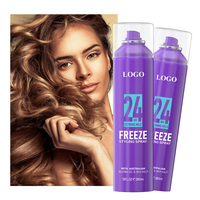 Spray de fixation pour cheveux, marque privée, puissant, hydratant, maintien de la Fiber capillaire, Spray coiffant