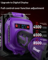 Meuleuse d'angle sans fil 20V sans balais 5 pouces M15 professionnelle industrielle 8500 tr/min avec frein anti-recul pour bricolage et fabrication métallique à domicile