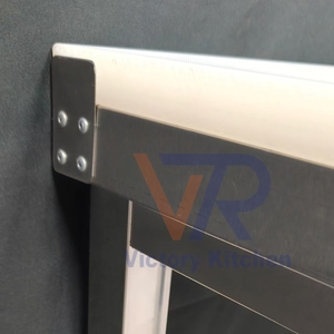 Mesa de Trabajo de Cocina de Acero Inoxidable 304 de 2 Niveles VICTORY KITCHEN con Tabla de Cortar de Plástico, Equipo Comercial para Hoteles, Modelo VCT - Product Image 5