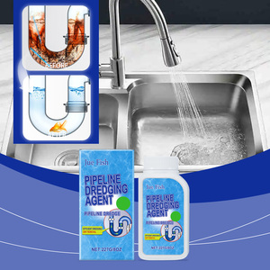 Polvere Disotturante per Scarichi, Pulisce le Uscite di Lavandini, WC e <span class=keywords><strong>Cucina</strong></span>, Dissolve lo Sporco per Prevenire Ostruzioni - Product Image 3