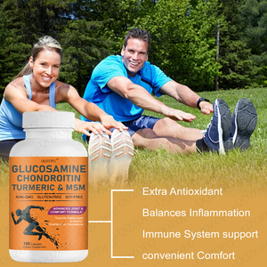 Capsules <span class=keywords><strong>de</strong></span> <span class=keywords><strong>Glucosamine</strong></span>, Chondroïtine, MSM et Curcuma – Complément Articulaire et Osseux – Prix Spécial - Product Image 5
