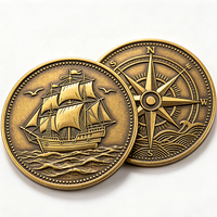 Pièce commémorative d'usine, pièce de monnaie antique, pièce de monnaie dorée gravée, pièce de monnaie personnalisée en métal, pièce de monnaie anti-argent, pièce de monnaie sur mesure