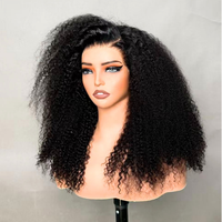 Perruques en cheveux humains vierges 100% naturels, super double drawn, avec frontal en dentelle 13x4, sans colle, haute densité, boucles volumineuses, vente en gros