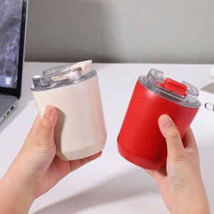 Minimalist 304 Stainless Steel Vacuum Insulated Coffee Thermos <b>Mug</b> High-Value Mini Portable Travel Cup for Car Use - Product Image 2