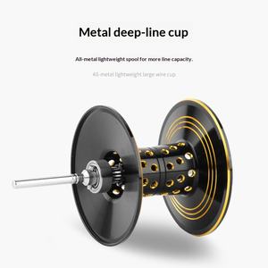 Moulinets de pêche à <span class=keywords><strong>la</strong></span> traîne en métal pour eau salée, 16 kg de résistance maximale, rapport 6.3:1, frein magnétique, corps en fibre de carbone, 6+1BB, pour <span class=keywords><strong>la</strong></span> pêche au snakehead et <span class=keywords><strong>la</strong></span> pêche au jigging lent - Product Image 3