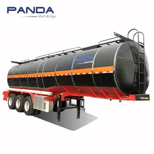 Gấu trúc cách nhiệt bitum vận tải tàu chở dầu semitrailer, 30 cbm nước nóng nhựa đường tàu chở dầu để bán