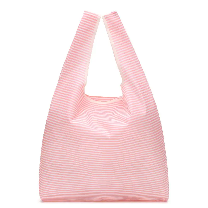 Nhà máy tùy chỉnh bông Shopper Tote có thể gập lại mua sắm vải bên trong nylon có thể gập lại mua sắm tái sử dụng túi