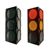 Feu de signalisation routière LED haute visibilité IP65 de fabrication directe, signal de contrôle de circulation municipal standard avec boîtier en PC