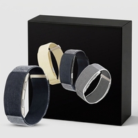 Montre connectée ECG sans écran, surveillance de l'oxygène sanguin, de la fréquence cardiaque et de la température corporelle, bracelet tissé, tracker de santé pour femmes