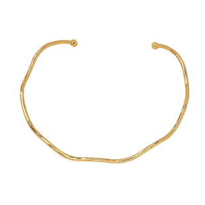 Haomi Vintage Gouden En Zilveren Minimalistische Golfkraag Hetzelfde Prachtige Temperament Zomerketting Sieraden Voor Unisex - Product Image 6