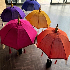 Shobha Jain Impex Wooden Bali Umbrellas From Delhi India for Table Decor - Product Image 1