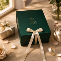 Boîte Cadeau Pliante à Fermeture Magnétique en Ruban de Satin, Style Tendance, Prix Usine, pour Parfums, Vêtements et Cosmétiques