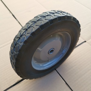 ล้อเหล็กหล่อสีเทาขนาด 8x1.75 พร้อมดอกยางแบบแข็ง สำหรับรถเข็น - Product Image 1