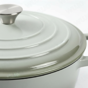 Ensemble <span class=keywords><strong>de</strong></span> 7 casseroles et poêles en fonte émaillée avec couvercles pour cuisinières à gaz et à induction – Vente en gros fabricant - Product Image 3