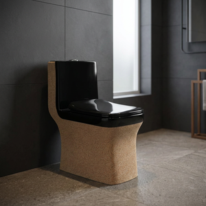Tanque oculto de diseñador Cubas, inodoro de una pieza, cerámica de lavado decorativa europea para villas sanitarias montadas en el suelo - Product Image 1