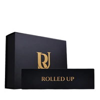 Emballage cadeau avec logo personnalisé boîte en carton magnétique en papier de luxe pour boucles d'oreilles bague collier bijoux