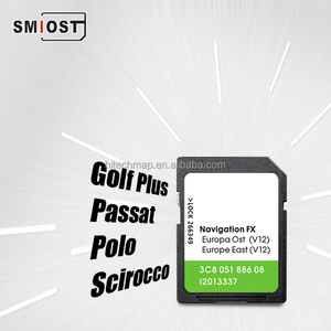 Cartes <span class=keywords><strong>de</strong></span> navigation SMIOST CID pour voiture, <span class=keywords><strong>carte</strong></span> mémoire GPS SD pour navigation par satellite pour VW FX OST V12 Sharan Eos Europe - Product Image 1