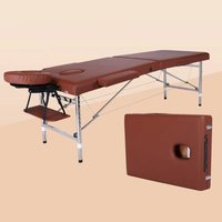 Table de massage et de spa portable à 3 sections en acier inoxydable à faible hauteur, idéale pour les salons de beauté professionnels et les salles de bain - Offre spéciale