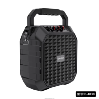 Altavoz De Karaoke E4030, altavoces grandes para fiesta de Dj al aire libre, altavoz De Karaoke portátil de 6,5 pulgadas con 2 micrófonos inalámbricos para Ktv familiar