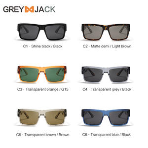 Lunettes de soleil Greyjack KG2538 unisexe, monture carrée en TR90 et métal, polarisées UV400, verres TAC type 3 - Product Image 5