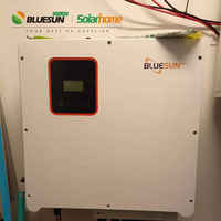 120V, 240V, phase divisée, 7,6 kw, 12kw, système d'énergie solaire avec batteries au lithium haute tension, 20kwh, 30kwh