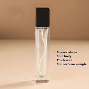 Flacons de parfum en verre carrés de 5 ml et 10 ml, petits flacons de voyage rechargeables, échantillons de parfum en spray - Product Image 5