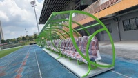 Bancs de Reserves Mobiles VIP pour Football, Abri pour Équipe, Banc de Substituts pour Club de Football, Stade EPY-VIP8