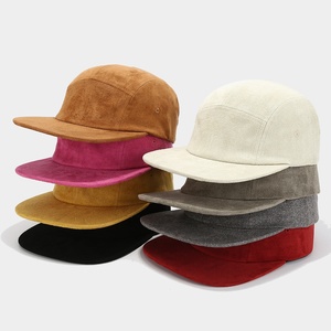 <span class=keywords><strong>2025</strong></span> mới Retro thời trang rắn màu da lộn Mũ bóng chày vành phẳng unisex hợp thời trang Hip-hop mũ 5 tấm Mũ <span class=keywords><strong>Snapback</strong></span> - Product Image 1