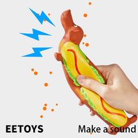 Mainan Hewan Peliharaan Interaktif Lucu Shengchaoyi, Mainan Kunyah Hot Dog Berbunyi, Tahan Gigitan, Pembersih Gigi, Mainan Molar Anjing, Grosir Pabrik, Karet