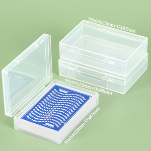 Boîtes de rangement SUNSHING avec fermoirs à pression, étuis vides pour cartes à jouer, boîtes de rangement en plastique PP pour cartes à collectionner, pour cartes de jeu UNO - Product Image 1