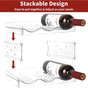 Casier à vin amovible Offre Spéciale pour garde-manger de cuisine armoire en plastique bouteille d'eau réfrigérateur organisateur pour armoires et <span class=keywords><strong>casiers</strong></span> - Product Image 5