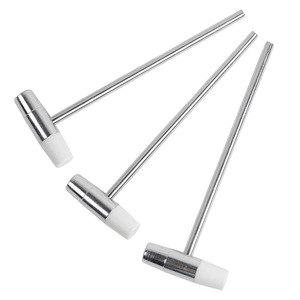 Martillo de Goma Pequeño de 13 cm con Cabeza Redonda de Acero Aleado, Herramienta de Reparación de Relojes, Martillo de Afinación Doméstico con Función para Romper Huevos - Product Image 3