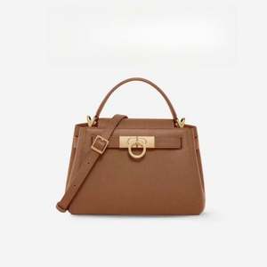 Luxury Ladies Tote Handbags Custom Logo with New <b>Top</b> Handle Double Chains Ladies Wholesale Hand Bags - Product Image 1