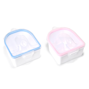 Bol carré en acrylique pour trempage des ongles avec couvercle, plateau anti-fuite pour le trempage des doigts, pour le retrait du vernis, spa, manucure, salon - Product Image 6