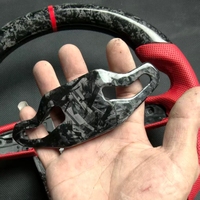Volant en fibre de carbone forgé sur mesure pour Lamborghini Huracan Aventador Urus, assemblage de volant sport en cuir