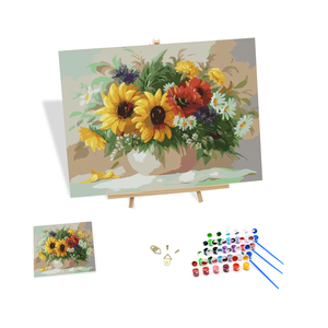 <span class=keywords><strong>Peinture</strong></span> numérique par numéros, bricolage <span class=keywords><strong>à</strong></span> la main, Kits <span class=keywords><strong>de</strong></span> tournesols, Vase, <span class=keywords><strong>peinture</strong></span> par numéros, <span class=keywords><strong>peinture</strong></span> <span class=keywords><strong>à</strong></span> <span class=keywords><strong>l</strong></span>'huile, décoration d'art <span class=keywords><strong>de</strong></span> chambre d'amis - Product Image 1