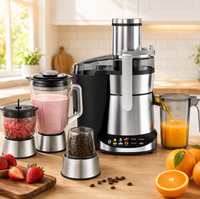 Professionele Elektrische Centrifugale Sapcentrifuge 4-in-1 Blender Multifunctioneel Krachtig 1000W RVS Huishoudelijke Keukenmachine