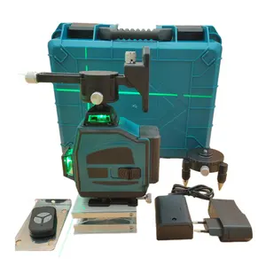 Dây Laser Mini 3D/4D12 Cầm Tay Cấp 16 Dòng Đèn Xanh Lục Dây Tự Động Gắn Vào Tường