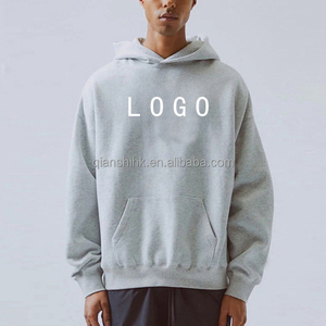 เสื้อฮู้ดพรีเมี่ยมสำหรับผู้ชายผ้าฝ้าย100% โอเวอร์ไซส์กำหนดเองได้เสื้อฮู้ดขนแกะคุณภาพสูงเปิดไหล่ตกใส่ได้ทั้งชายและหญิง - Product Image 3