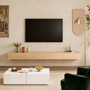 Meuble TV mural moderne BALOM 2026 personnalisé, table basse, couleur au choix, pour location, salon, usage domestique - Product Image 4