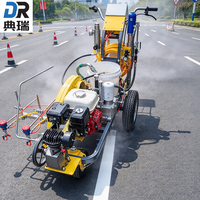 Machine de marquage routier hydraulique manuelle pour peinture à froid, traceur de lignes de circulation automatique pour autoroute et parking