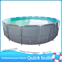 Großer Abnehmbarer Umweltfreundlicher Aufblasbarer Runder PVC-Swimmingpool für den Außenbereich für Erwachsene & Kinder