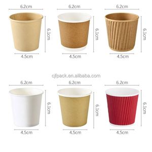 Gobelets en papier kraft biodégradables à double paroi personnalisés pour café chaud 16 oz 24 oz, sacs en papier avec logo personnalisé imprimé par transfert thermique - Product Image 6