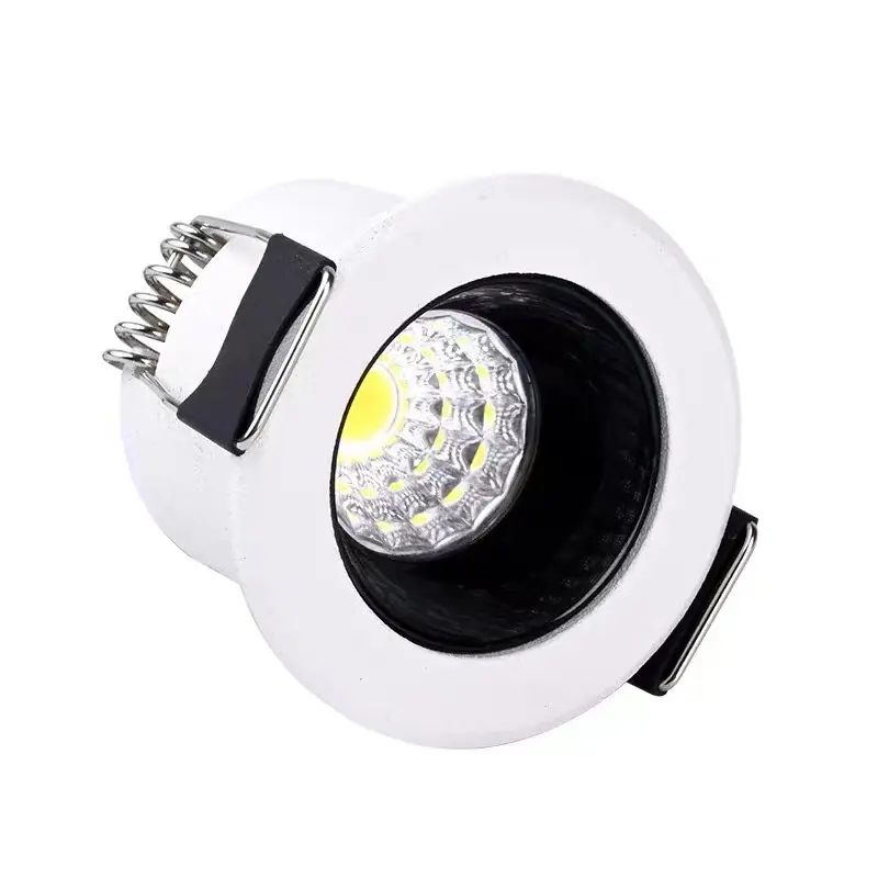 Parlama önleyici vurgulamak Mini Led dar yan küçük spot kapalı gömülü yıldız spot 1W 3W açılış 30mm spot