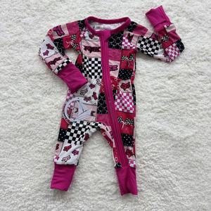 Ropa de Bebé de Bambú RTS Personalizada al por Mayor, Pijama Casual de Dos Piezas para Bebé, Manga Larga para Niños - Product Image 1