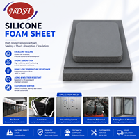 Feuille de mousse en caoutchouc silicone NDST-F500, isolation haute tension 6 kV, résistante aux hautes températures, ruban éponge à cellules fermées, montage en surface, conforme ROHS