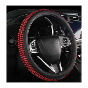 Xiangta ที่หุ้มพวงมาลัยรถยนต์อเนกประสงค์, ที่หุ้มพวงมาลัยรถยนต์หนัง PU อุปกรณ์เสริมรถยนต์ - Product Image 1