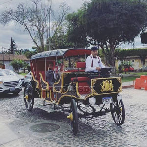 Carruaje turístico eléctrico verde elegante Carruaje de caballos estilo Victoria Mejor precio Venta directa de fábrica Transporte especial - Product Image 5