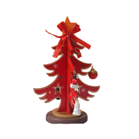 Decoraciones para Árboles de Navidad, Adorno Ecológico y Moderno de Madera para la Mesa, Centro de Mesa con Forma de Árbol de Navidad